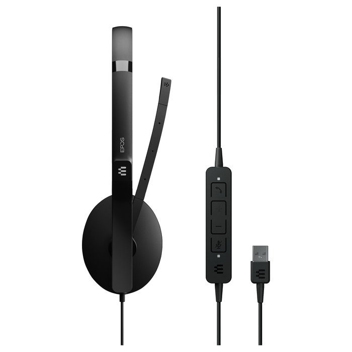 EPOS Adapt 160 USB - Auriculares diadema alámbricos para oficina, supraaural, negro, con micrófono boom y cancelación de ruido, compatibilidad Cisco, Zoom, Google Meet EPOS Adapt 160 USB - Auriculares diadema alámbricos para oficina, supraaural, negro, con micrófono boom y cancelación de ruido, compatibilidad Cisco, Zoom, Google Meet