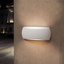 Fumagalli Aplique Francy Ovalado con Visera, Blanco, IP66, E27, Resina UV, Translúcido, 300x85x130mm, 220-240V, hasta 23W