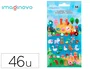 Imaginovo Pegatinas Cute Animales Granja con Relieve 190x105 mm