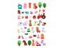 Imaginovo Pegatinas Cute Animales Granja con Relieve 190x105 mm