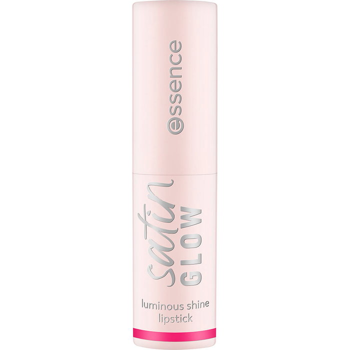 Essence Barra de Labios Satin Glow Luminoso, Color #08-Fuchsionista, 3.5 gr - Acabado Satinado de Alta Pigmentación