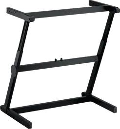 QUIKLOK Soporte Teclado Z717 Formato "Z" / Perfil Simple Altura Regulable Acero Negro 113 kg Máx