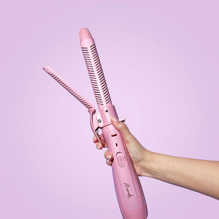 Mermade AIRCURL #pink Ondulador de pelo con 3 niveles de calor y tecnología iónica para cabello seco o húmedo