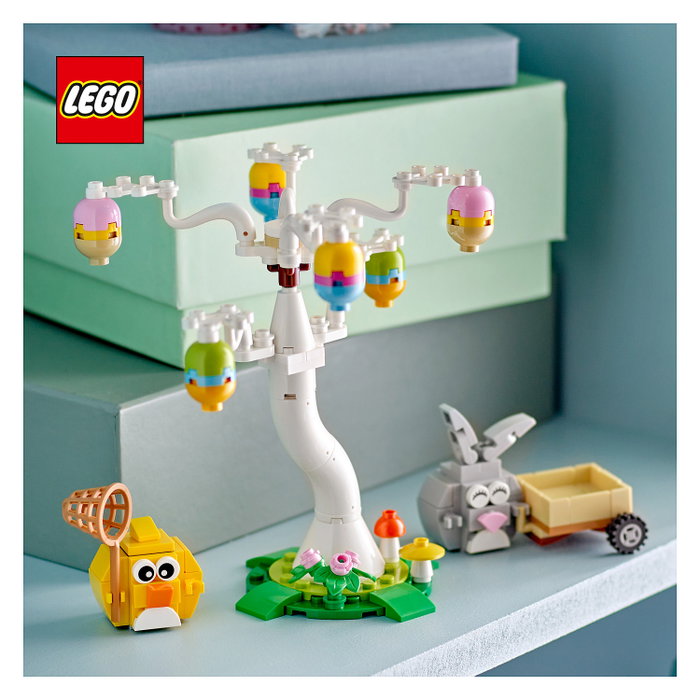 LEGO 40808 Búsqueda de Huevos de Pascua del Conejo y el Pollito, Multicolor LEGO 40808 Búsqueda de Huevos de Pascua del Conejo y el Pollito, Multicolor
