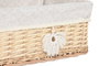 DKD Home Decor Set de 5 Cestas de Mimbre y Poliéster Natural