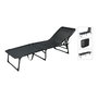 Redcliffs Tumbona Plegable Metálica 190x56x86 cm 5 Posiciones 110kg