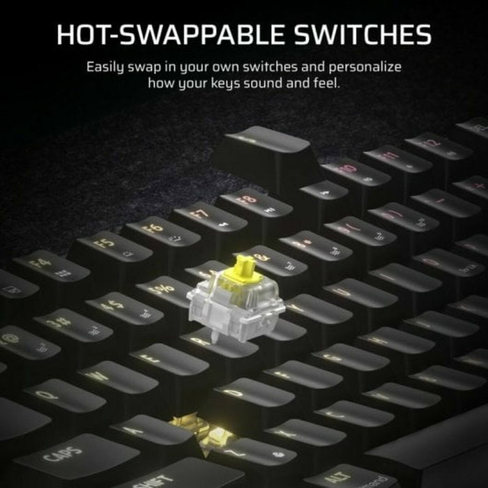 Corsair K65 Plus Wireless Teclado Mecánico Gaming 75% MLX Fusion Táctiles Negro