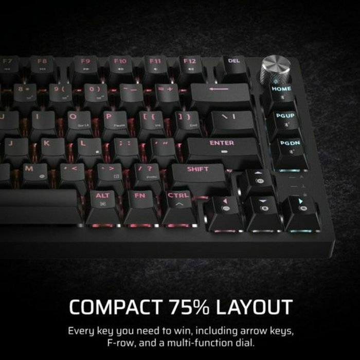 Corsair K65 Plus Wireless Teclado Mecánico Gaming 75% MLX Fusion Táctiles Negro