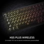 Corsair K65 Plus Wireless Teclado Mecánico Gaming 75% MLX Fusion Táctiles Negro