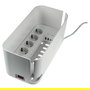 RealPower PowerBox 522 Regleta de 5 Tomas AC y 4 Puertos USB Incl. Tipo-C, 3.1A, 5V, Interruptor, Cable 1.5m, Color Blanco, para Interior