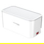 RealPower PowerBox 522 Regleta de 5 Tomas AC y 4 Puertos USB Incl. Tipo-C, 3.1A, 5V, Interruptor, Cable 1.5m, Color Blanco, para Interior