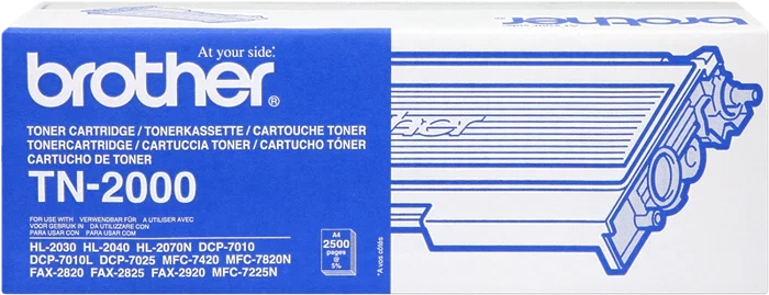 Brother TN-2000 Tóner Negro Brother TN-2000 Tóner Negro
