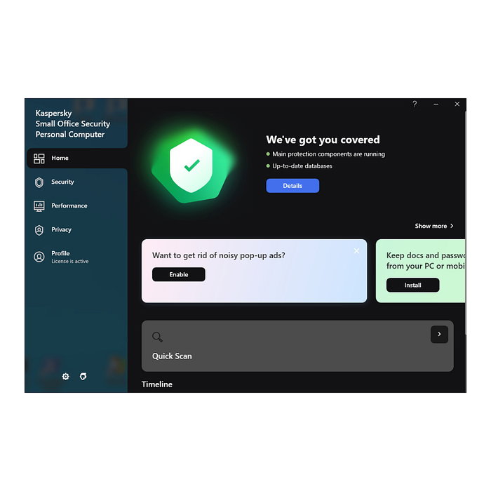 Kaspersky Small Office Security 7 8 licencias + 1 servidor 2 años electrónica 8 equipos PC + 8 dispositivos móviles + 1 servidor + 8 contraseñas Kaspersky Small Office Security 7 8 licencias + 1 servidor 2 años electrónica 8 equipos PC + 8 dispositivos móviles + 1 servidor + 8 contraseñas