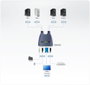 ATEN CS64US KVM Switch de 4 puertos USB y VGA con Audio, Azul