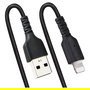 StarTech Cable USB a Lightning MFi 1 m Rizado Negro, Aramid Fiber y TPE, 480 Mbit/s, Para iPhone, Negro