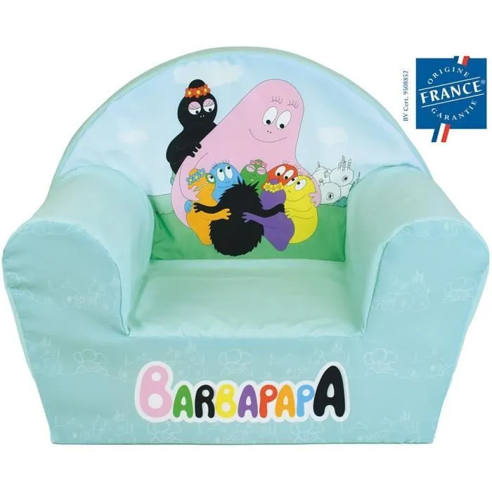 Fun House Sillón Club Infantil Barbapapa Fabricado en Francia 52 x 33 x 42 cm