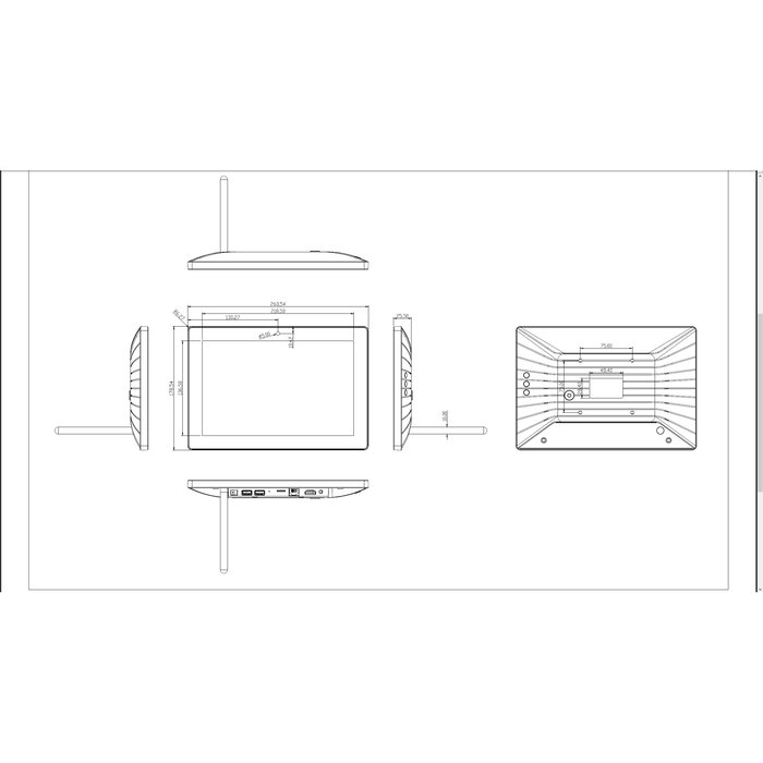 ALLNET PrimeOne-100 Touch Display Tablet 10 Zoll PoE con 4GB/16GB RK3568 Android 13