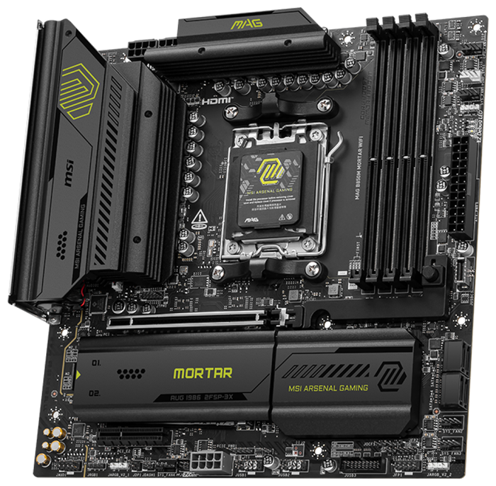 MSI MAG B850M MORTAR WiFi Placa Base AMD B850 Socket AM5 DDR5 Micro ATX para PC