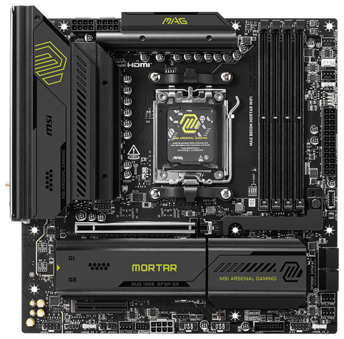 MSI MAG B850M MORTAR WiFi Placa Base AMD B850 Socket AM5 DDR5 Micro ATX para PC