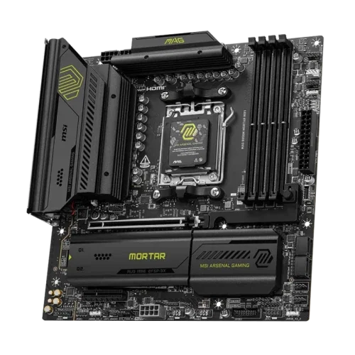 MSI Placa Base MAG B850M MORTAR WiFi AMD AM5 B850 4 DDR5 256GB WiFi 7 Bluetooth 5.4 5G LAN Micro ATX 911-7E61-001