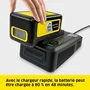 Karcher Batería KAR4054278650388 POWER 36V/2,5 Ah con Pantalla LCD y Cargador Rápido