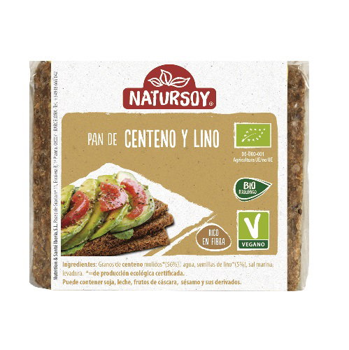 NATURSOY Pan de Centeno y Lino 500g