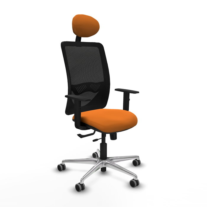 PIQUERAS Y CRESPO Silla de oficina Zulema Naranja y Negro PIQUERAS Y CRESPO Silla de oficina Zulema Naranja y Negro