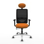 PIQUERAS Y CRESPO Silla de oficina Zulema Naranja y Negro