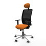 PIQUERAS Y CRESPO Silla de oficina Zulema Naranja y Negro