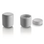 Alessi Birillo Recipiente para Bastoncillos PMMA Blanco PL09 W