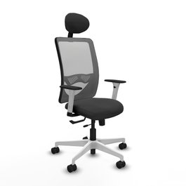 PIQUERAS Y CRESPO Silla de oficina Zulema Gris con mecanismo Sincro/Traslack