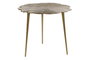 DKD Home Decor Mesita Auxiliar de Aluminio Dorado