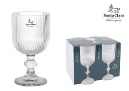 Santa Clara Set de 4 Copas Cies Sonella 360cc Transparente