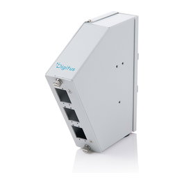 Digitus Distribuidor de fibra óptica 6 SC DX/LC Quad acodado gris