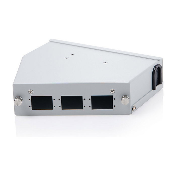 Digitus Distribuidor de fibra óptica 6 SC DX/LC Quad acodado gris