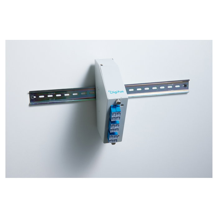Digitus Distribuidor de fibra óptica 6 SC DX/LC Quad acodado gris