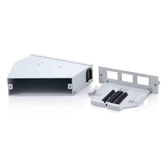 Digitus Distribuidor de fibra óptica 6 SC DX/LC Quad acodado gris