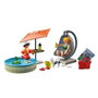 Playmobil Starter Pack Diversión En El Jardín 71476 con Mamá, Niño y Silla Colgante