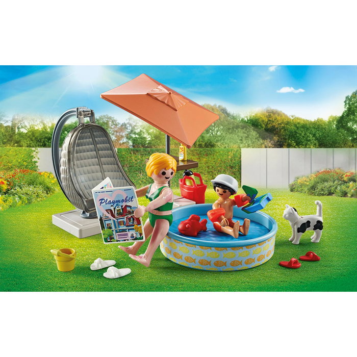 Playmobil Starter Pack Diversión En El Jardín 71476 con Mamá, Niño y Silla Colgante
