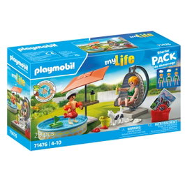 Playmobil Starter Pack Diversión En El Jardín 71476 con Mamá, Niño y Silla Colgante