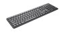 eSTUFF Teclado con cable USB G220, distribución Reino Unido (UK/Inglés), tamaño completo, perfil bajo, teclas silenciosas