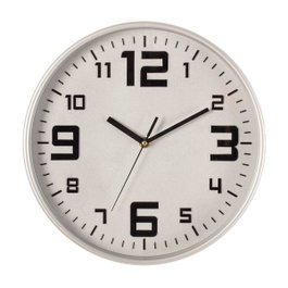Atmosphera Reloj de cocina color plata Ø30cm