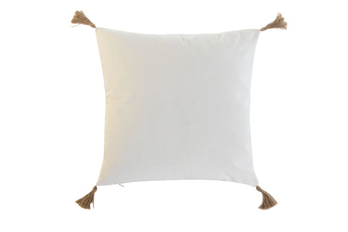 DKD Home Decor Cojín de Algodón 45x5x45 cm Crudo