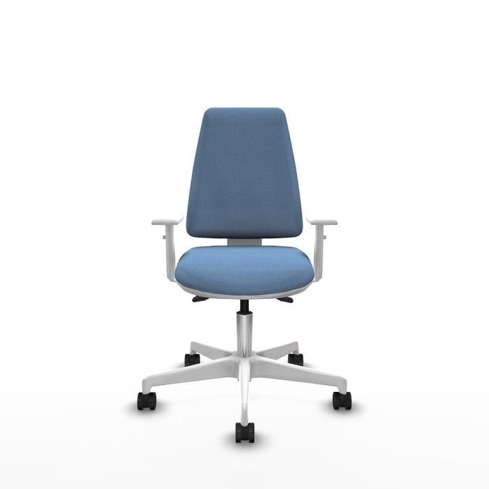 PIQUERAS Y CRESPO Silla de oficina Elche con mecanismo Asincro, Azul cielo