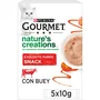 Purina Gourmet Nature's Creations Puré de Buey y Tomate 11x5x10g