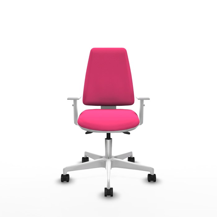 PIQUERAS Y CRESPO Silla de oficina Elche Rosa con mecanismo Asincro