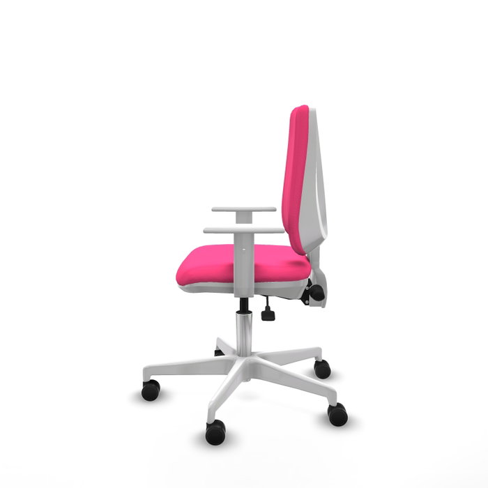 PIQUERAS Y CRESPO Silla de oficina Elche Rosa con mecanismo Asincro