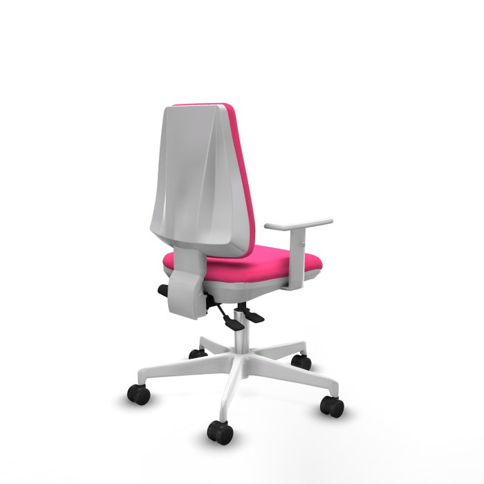PIQUERAS Y CRESPO Silla de oficina Elche Rosa con mecanismo Asincro