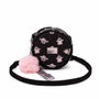 Oh My Pop Bolso Bandolera Redondo Pequeño Pug Negro