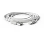 Groovy Cable USB 2.0 a Apple Lightning, 2 metros, Color Blanco, para iPhone, iPad (a partir del 5), Carga y Sincronización, Máxima Resistencia